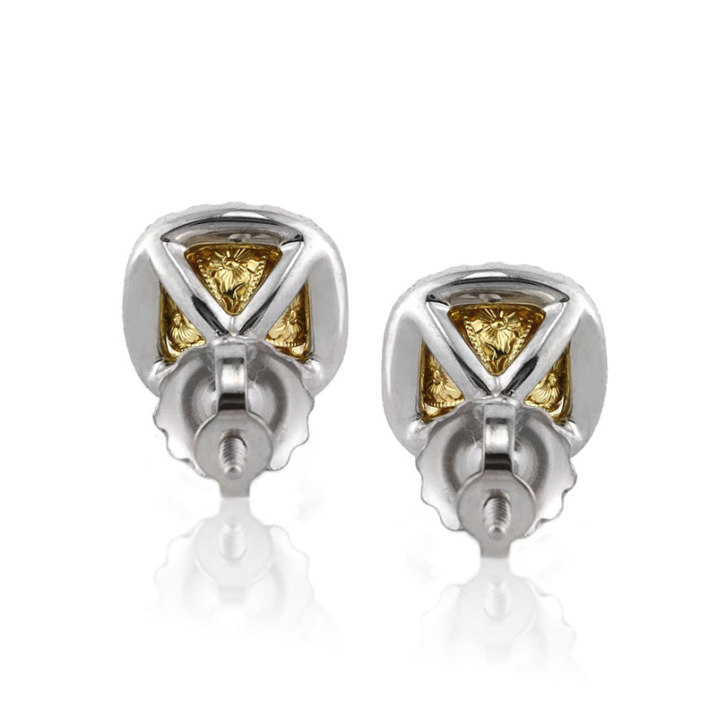 Fine Jewelry 18K Gold AU750 4.11ct Yellow Diamonds Gemstones Female Drop  Earrings for Women Fine